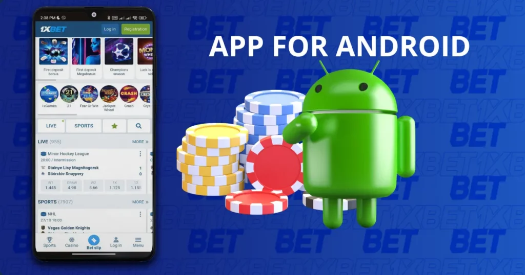 Aplikasi Android untuk taruhan dan permainan dari 1xBet Indonesia
