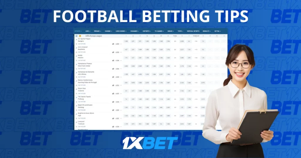 1xBet Football Betting tips