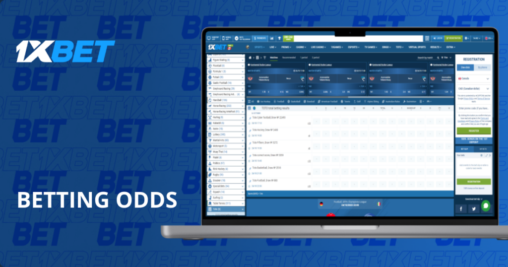 1xbet betting odds indonesia
